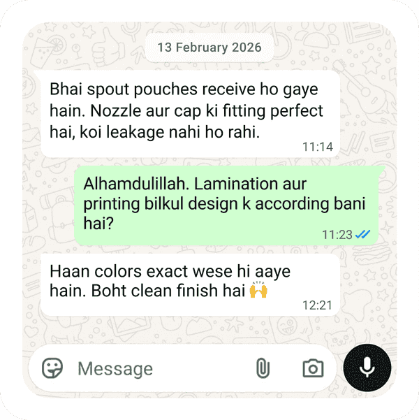 Spout Pouches Order