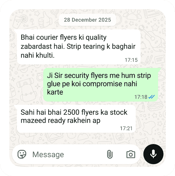 Courier Flyers Order