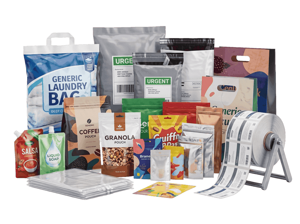 JB Packages Custom Printed Flexible Packaging Range